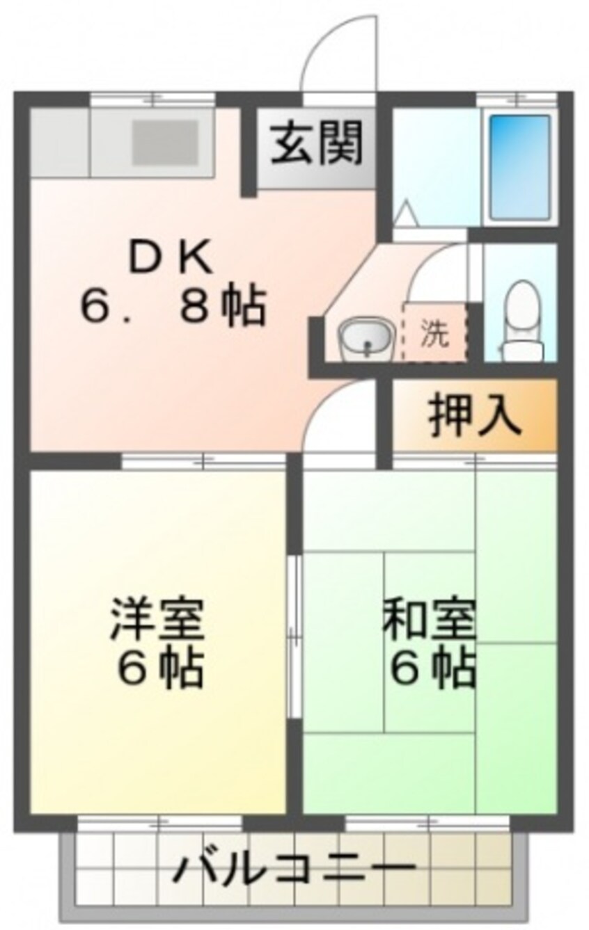 間取図 ベルハイツB