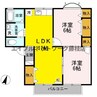 プルミエール　B 2LDKの間取り