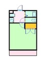 グリーンリーフ 1Kの間取り