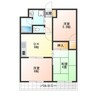 フローラ杉本 3DKの間取り