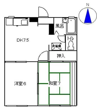 間取図 ハイツフレグランスA