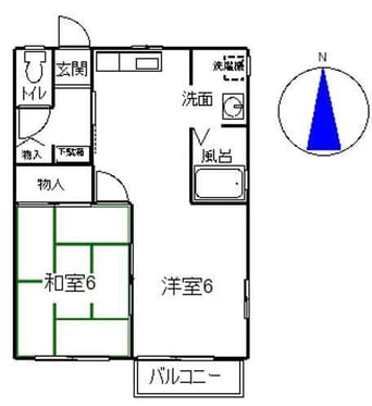 間取図 コスモII