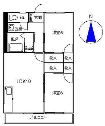 間取図 サンセールトモエ