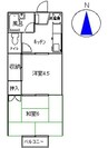 サニーホームズB 2Kの間取り