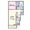 コンフォート 1LDKの間取り