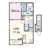 コンフォート 1LDKの間取り