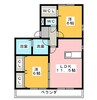 エスポワール33 2LDKの間取り