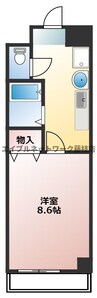 ベナレス藤枝 1Rの間取り