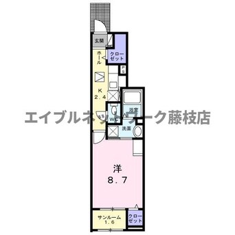 間取図 シャトル青葉