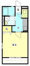 レトアJX大栄 1Kの間取り