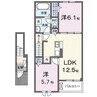 エレガントプレイス 2LDKの間取り