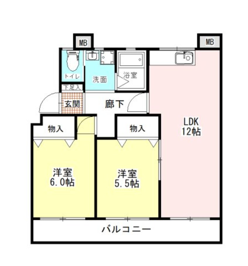 間取図 コーポラス SEKO