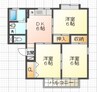 イーストニュータウンA棟 3DKの間取り