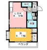 カンパネラYAOKICHI 1LDKの間取り