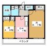 カンパネラYAOKICHI 2DKの間取り