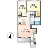 【新築】島田市向谷元町アパート 2LDKの間取り