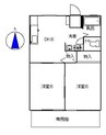 サンシティ赤堀 2DKの間取り