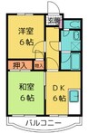 グランドえび寿 2DKの間取り