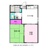桜ハイツ 2DKの間取り