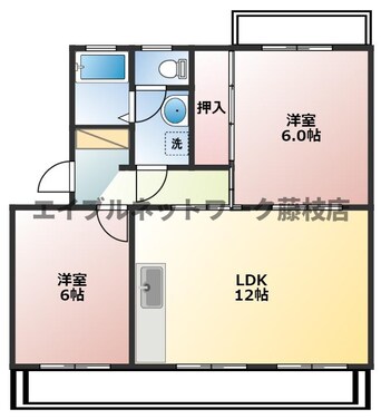 間取図 スカイハイツ田沼