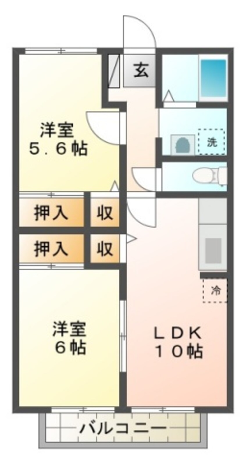 間取図 サンライズ西焼津