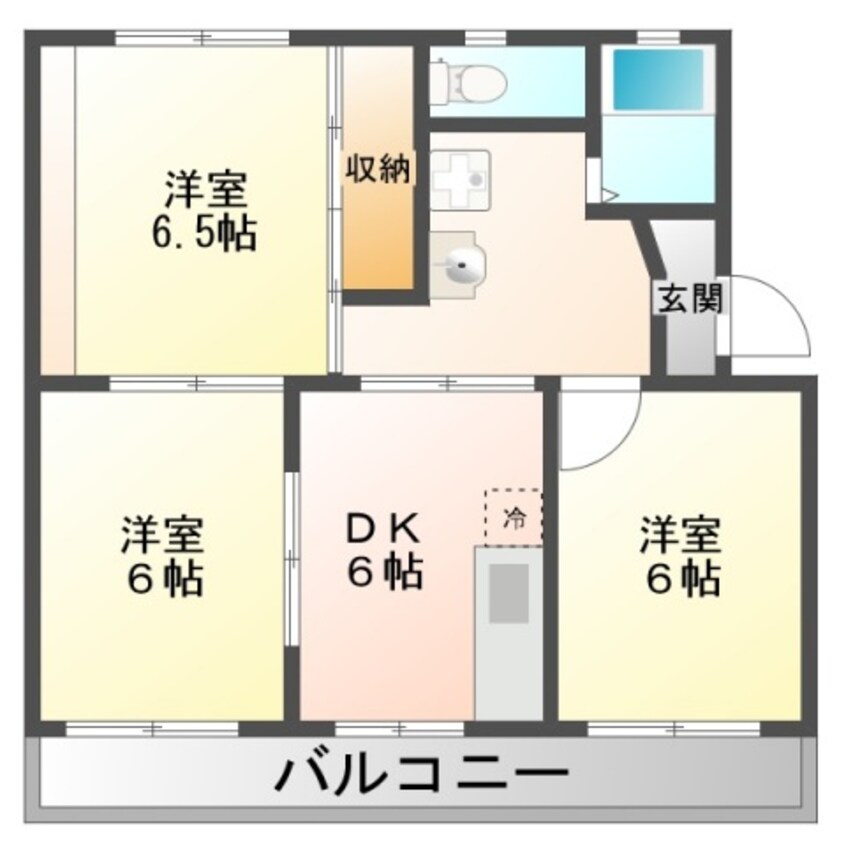 間取図 サンライズ西焼津