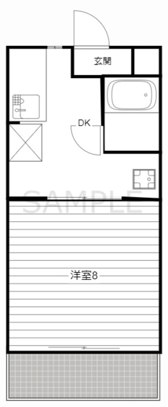 間取図 メルカードあさひIII