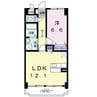 デスパシオ 1LDKの間取り