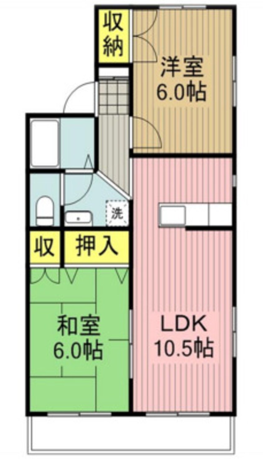 間取図 ハートハイツⅡ