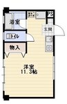アヴェニュー 1Rの間取り