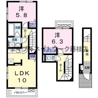 間取図 ソリタリーパインＢ