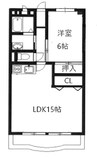 アイレジデンス藤枝 1LDKの間取り