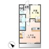 チェリーハイム 1LDKの間取り