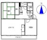 kitahaus 2LDKの間取り