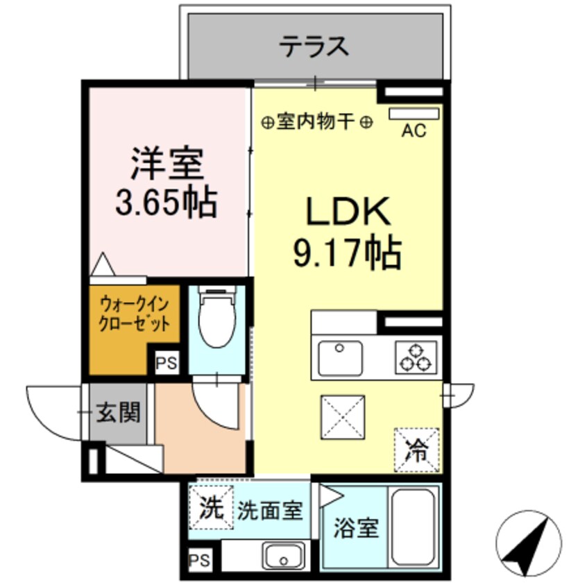 間取図 シャトー イン ハーモニーⅡ