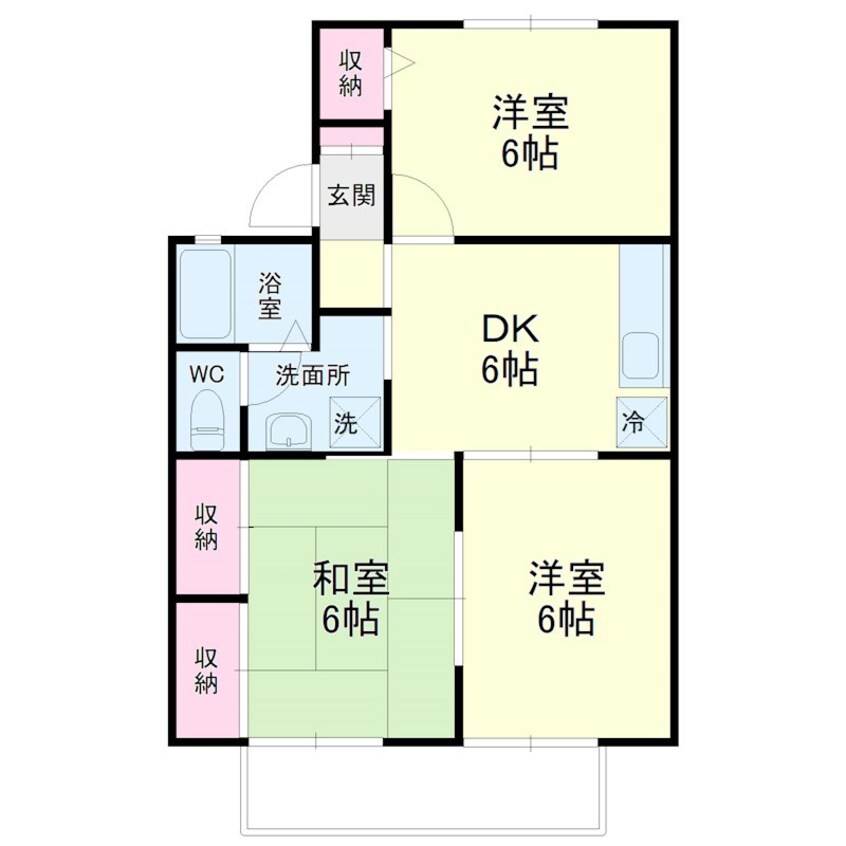 間取図 カーサビアンカＣ