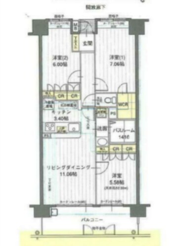 間取図 エンブル・ガーデン藤枝