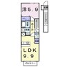 インフィニティ・Ｙ 1LDKの間取り