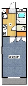 ビバーチェ　I 1Kの間取り