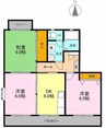 ムスカリⅡB 3DKの間取り