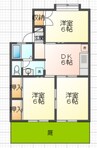 イーストニュータウンB 3DKの間取り