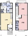 ローズベルテＡ 2LDKの間取り