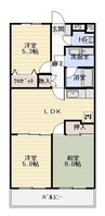 クラウドⅤ 3LDKの間取り
