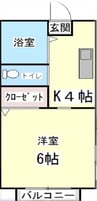 VERDURA 1Kの間取り
