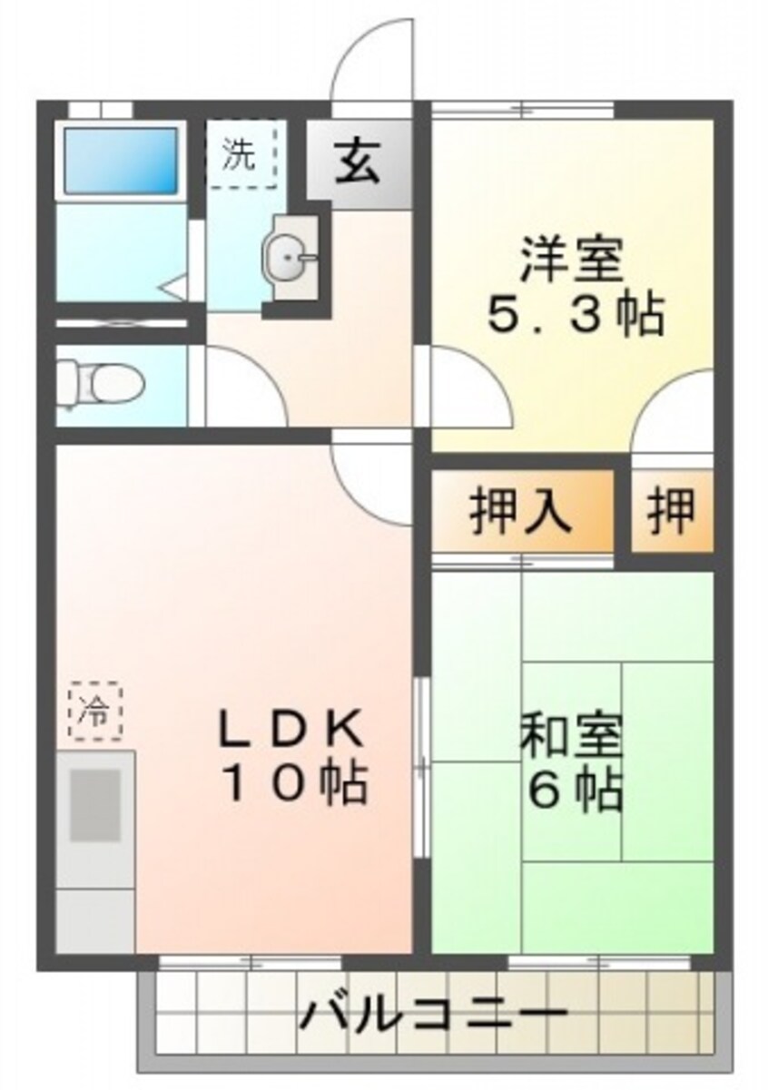 間取図 シャルム一番館