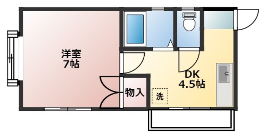 間取図 レジデンス中里