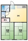 フォーブルエルメス 2DKの間取り