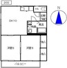 メゾンマレヌ 2DKの間取り