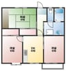 ヴィラIT B 3DKの間取り