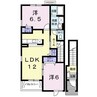 サンシーカーＤ 2LDKの間取り
